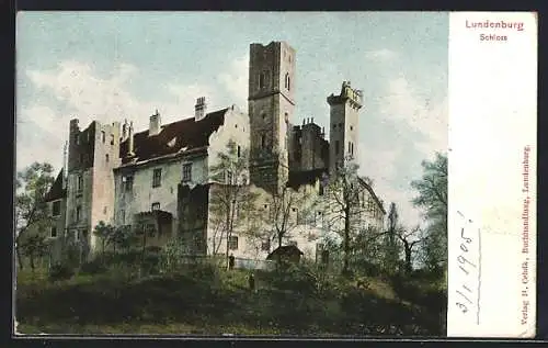 AK Lundenburg, Ruine vom Schloss