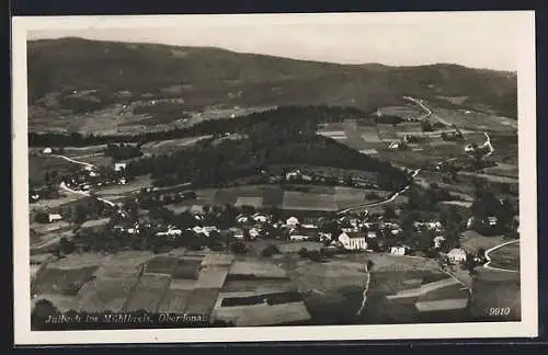 AK Julbach im Mühlkreis, Gesamtansicht vom Flugzeug aus