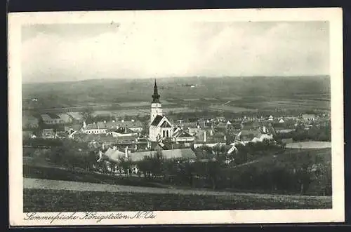 AK Königstetten, Panorama mit Kirche