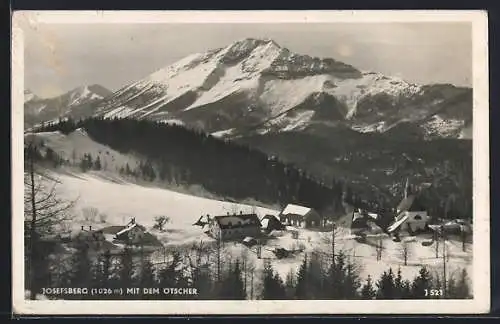 AK Josefsberg, Ortsansicht mit dem Ötscher