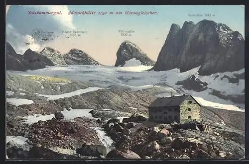 AK Adamekhütte, Blick zur Berghütte