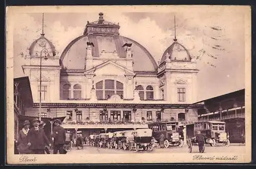 AK Plzen / Pilsen, Hlacni nádrazú, Bahnhof