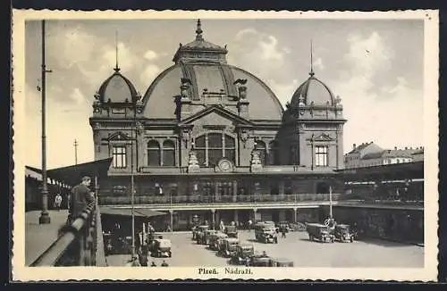 AK Plzen, Nadrazi, Bahnhof