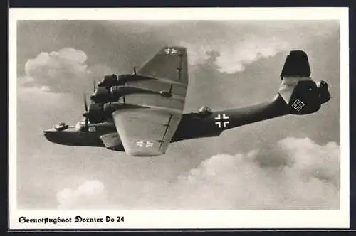 AK Seenotflugboot Dornier Do 24 hoch in der Luft