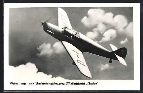 AK Schnellreise- und Umschulungsflugzeug Messerschmitt Taifun, 