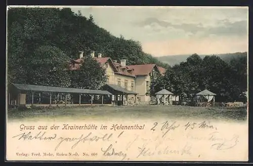 AK Baden bei Wien, Krainerhütte im Helenenthal