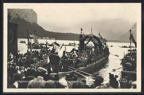 AK Hallstatt, Frohnleichnam am Hallstättersee