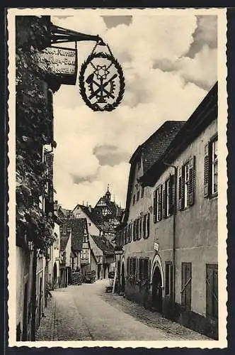 AK Gernsbach, Gasthaus Badischer Hof