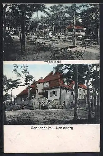 AK Gonsenheim, Gasthaus Waldschänke Leniaberg