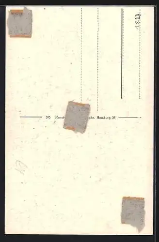 AK Alt-Hamburg, Bührings Testamentswohnungen, Hof Steinstrasse 79