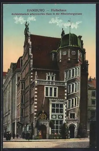 AK Hamburg, Hulbehaus in der Mönckebergstrasse