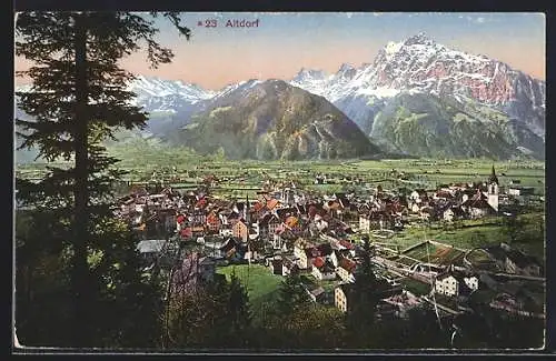 AK Altdorf, Ansicht vom Wald aus