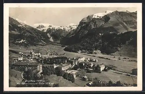 AK Engelberg, Ortsansicht mit Spannörter und Titlis