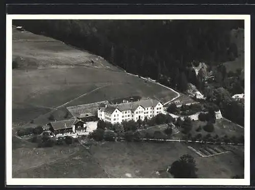 AK Schluein /Schleuis, Fliegeraufnahme mit Erziehungsheim Löwenberg