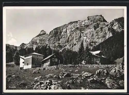 AK Melchsee-Frutt, Stöckalp Restaurant und Talstation der Luftseilbahn