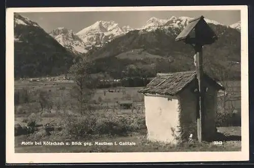 AK Kötschach, Blick gegen Mathen i. Gailtal