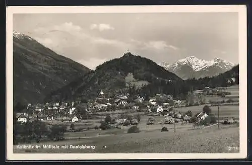 AK Kolbnitz im Mölltal, Ortsansicht mit Danielsberg