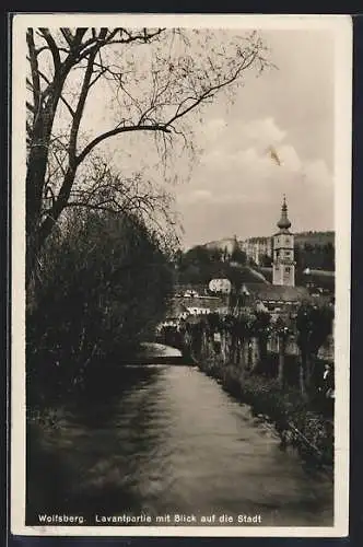 AK Wolfsberg, Lavantpartie mit Blick auf die Stadt