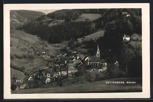 AK Hüttenberg, Teilansicht mit Kirche