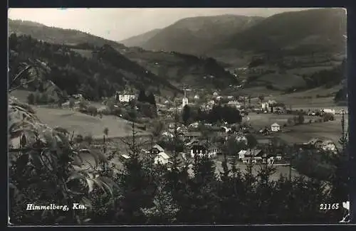 AK Himmelberg, Teilansicht mit Bergen