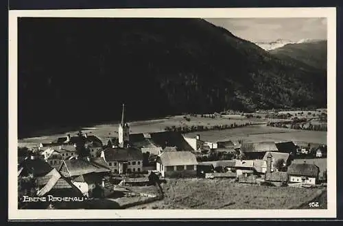 AK Reichenau /Kärnten, Ebene Reichenau mit Kirche