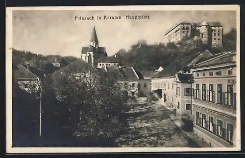 AK Friesach in Kärnten, Hauptplatz mit Kirche