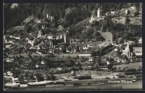 AK Friesach /Kärnten, Teilansicht mit Kirche