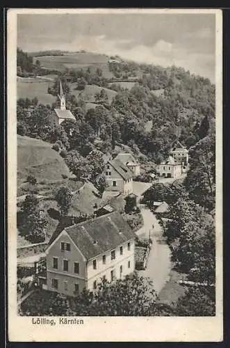 AK Lölling, Strassenpartie mit Kirche