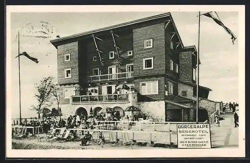 AK Mariazell, Bürgeralpe, Hotel - Restaurant Carl Stenitzer