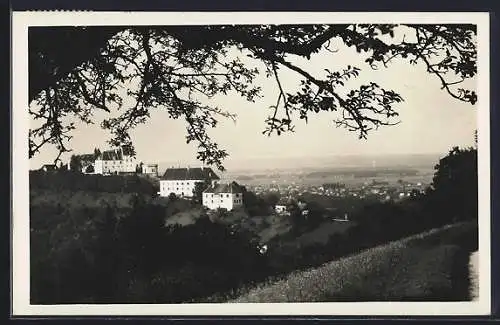 AK Leibnitz, Ortsansicht mit Schloss Seggau