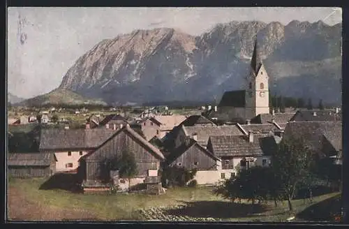 AK Bad Mitterndorf, Teilansicht mit Kirche