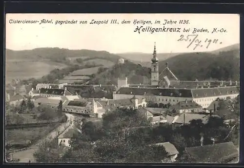 AK Heiligenkreuz bei Baden, Cistercienser-Abtei, Gesamtansicht