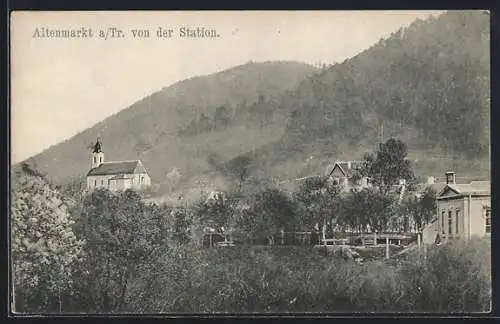 AK Altenmarkt a. Tr., Panorama von der Station gesehen