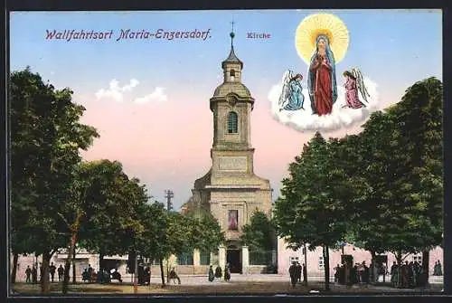 AK Maria-Enzersdorf, Wallfahrtskirche mit Gnadenbild