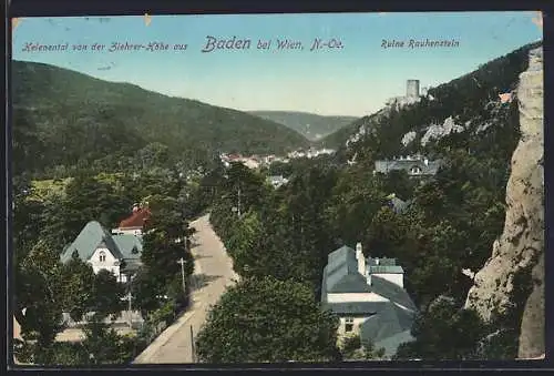 AK Baden, Helenenthal und Ruine Rauhenstein