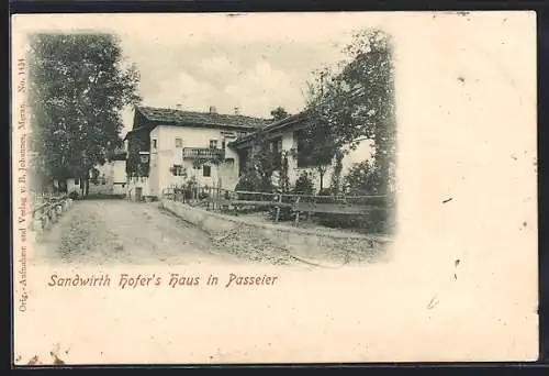 AK Sankt Leonhard in Passeier, Sandwirth Hofer`s Haus in Passeier