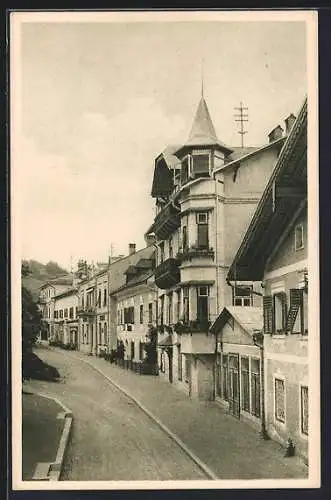 AK Schladming, Hauptplatz mit Hotel Alte Post