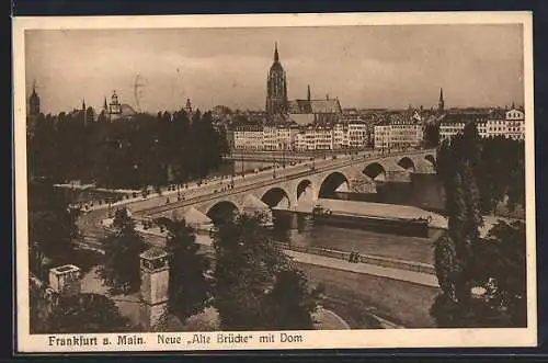 AK Alt-Frankfurt, Neue Alte Brücke mit Dom