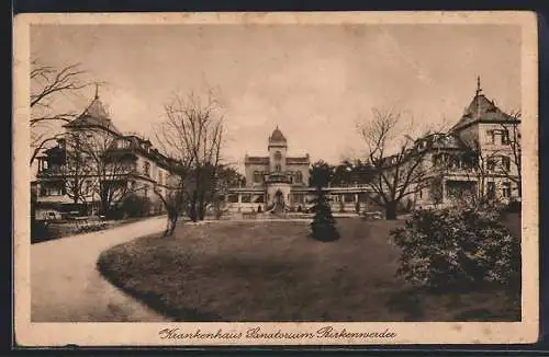 AK Birkenwerder, Blick auf Krankenhaus Sanatorium