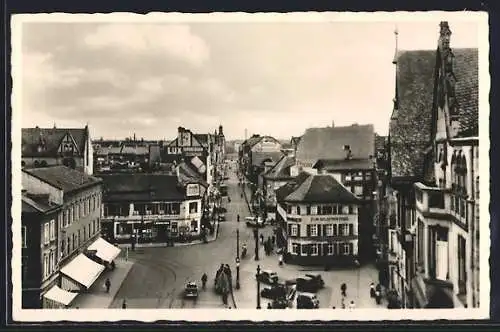 AK Offenbach a. Main, Marktplatz und Waldstrasse