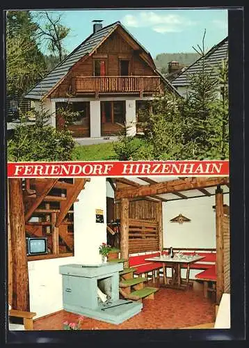 AK Hirzenhain / Vogelsberg, Ferienhof Aussen - und Innenansicht