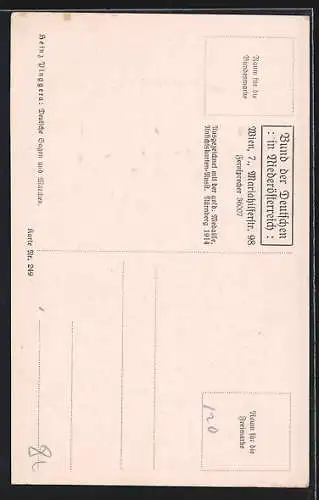 Künstler-AK Heinz Pinggera: Parsival reitet durch den Schnee