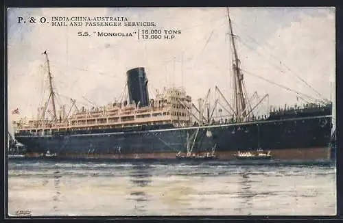 AK P. & O. Passagierschiff S.S. Mongolia