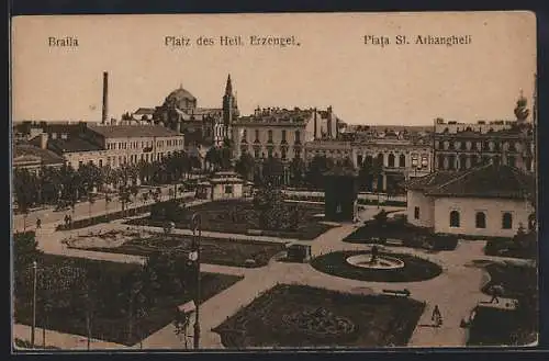 AK Braila, Platz des heiligen Erzengel