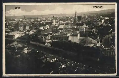 AK Cluj, Vedere, Panorama aus der Vogelschau