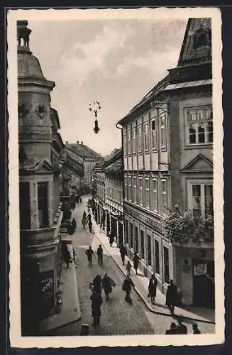 AK Marburg a. Drau, Blick in die Herrengasse