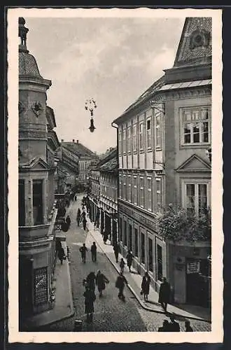 AK Marburg a. Drau, Herrengasse aus der Vogelschau