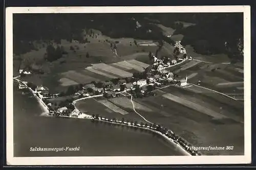 AK Fuschl /Salzkammergut, Gesamtansicht vom Flugzeug aus