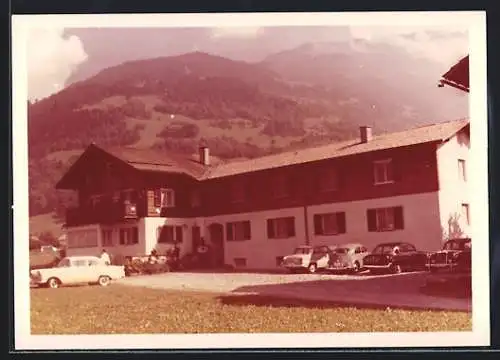 AK Schruns /Vorarlberg, Pension Adele mit Bergpanorama