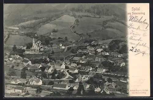 AK Spital am Semmering, Teilansicht aus der Vogelschau